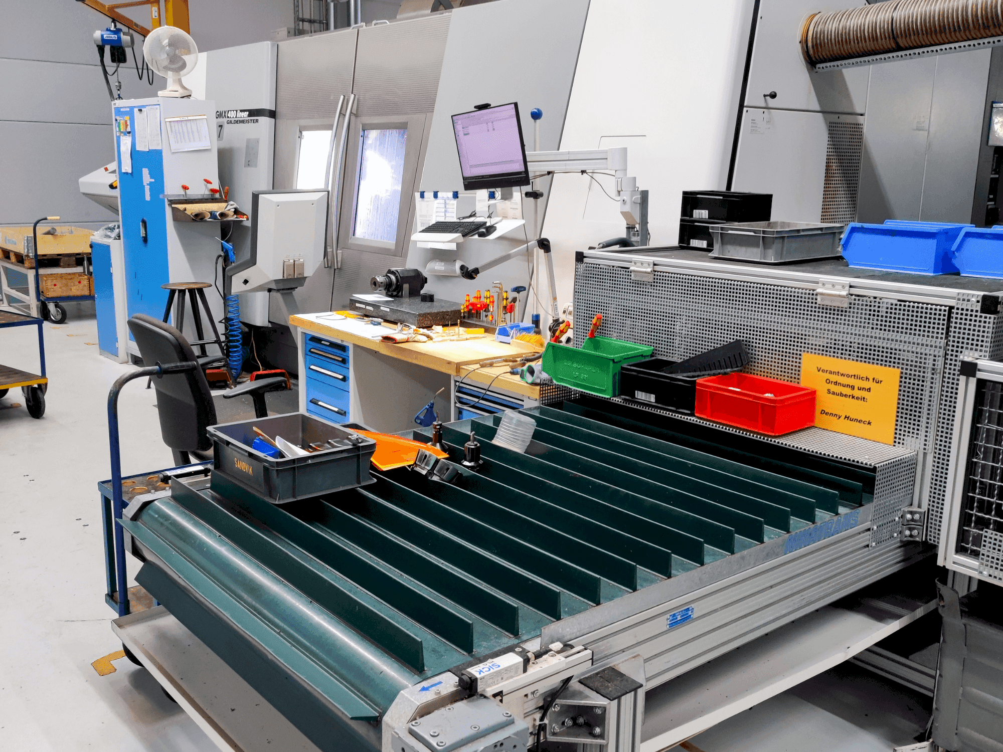 Вид станка DMG GMX 400l Stange спереди