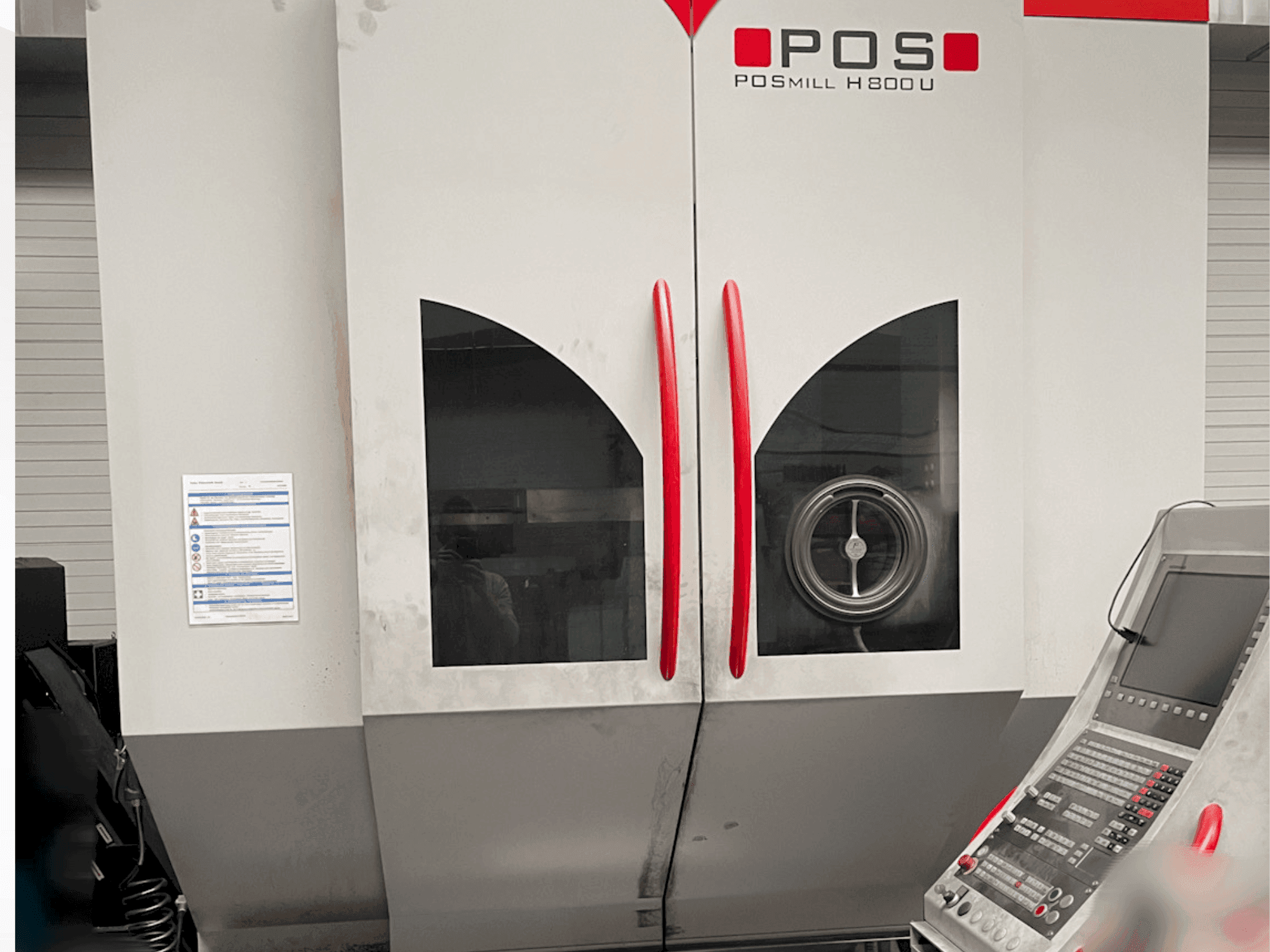 Вид станка POSmill H800U спереди