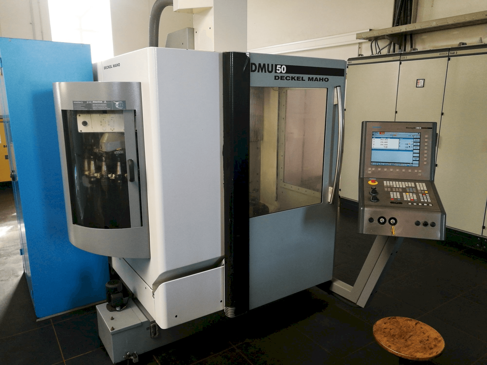 Front view of DECKEL MAHO DMU 50 machine