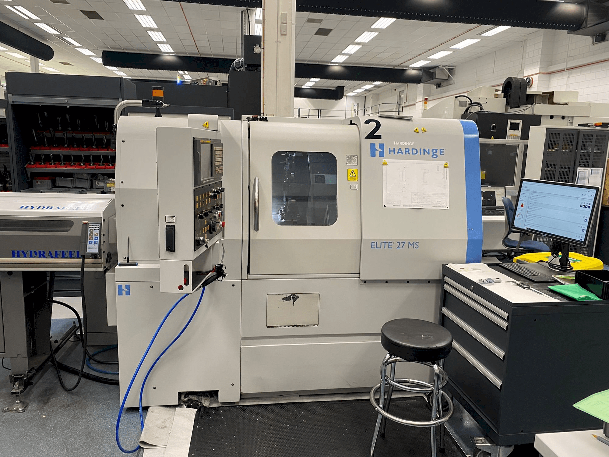 Вид станка HARDINGE Elite 27MS спереди