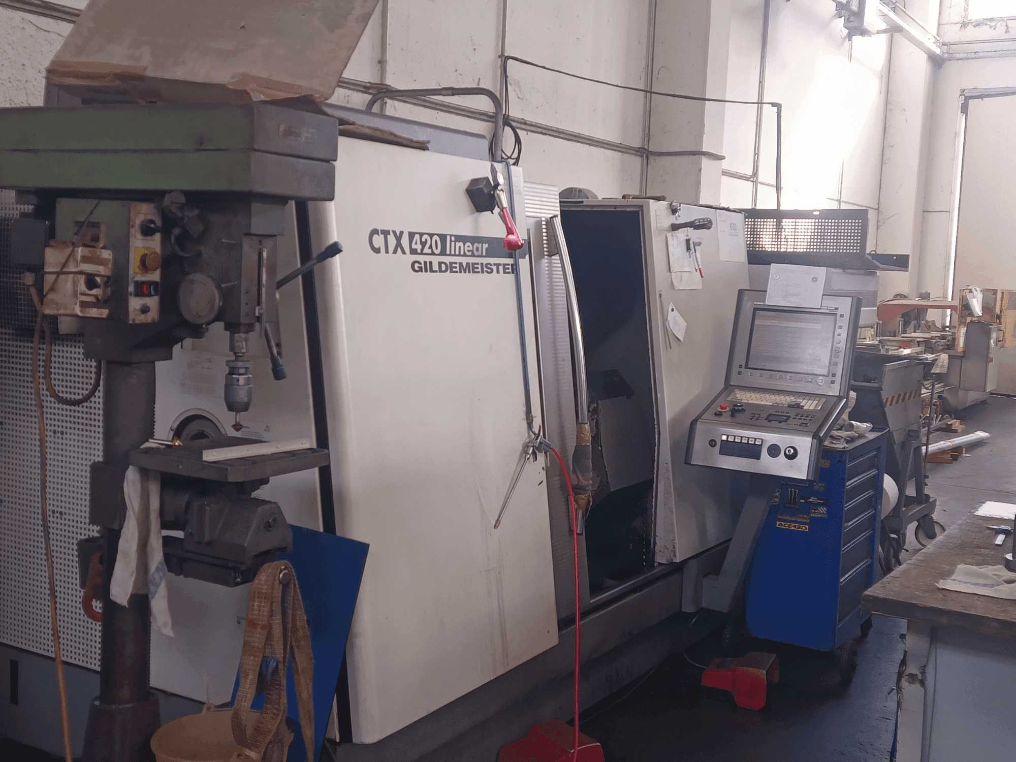 Вид станка Gildemeister CTX 420 Linear спереди