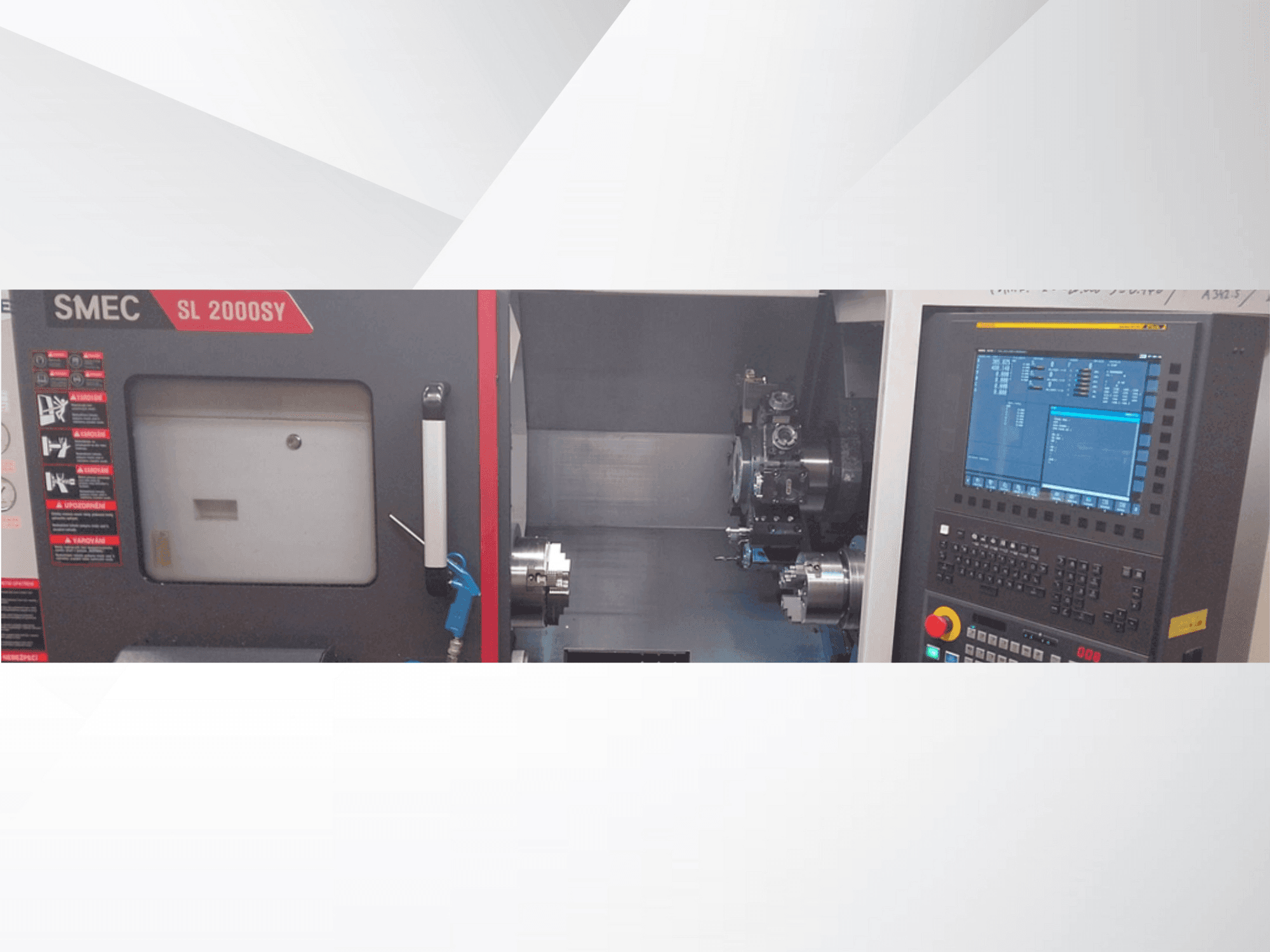 Вид станка SMEC SL 2000SY спереди