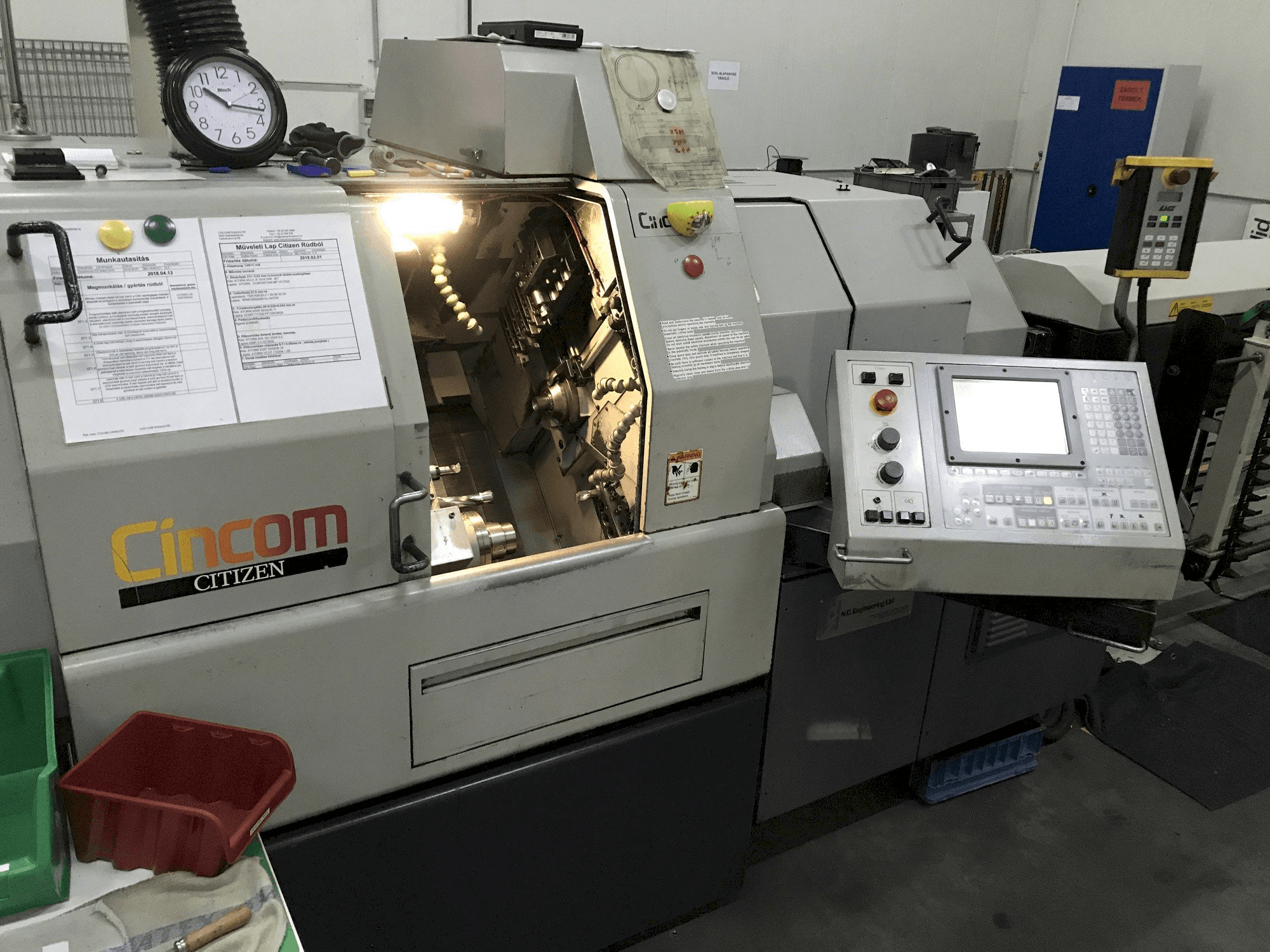 Front view of Citizen Cincom L32 machine