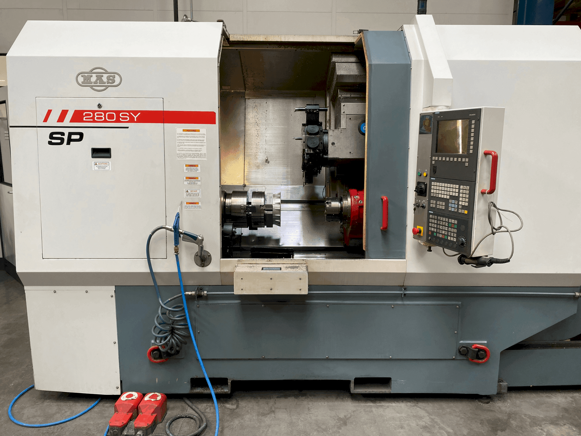 Вид станка MAS SP280 SY спереди