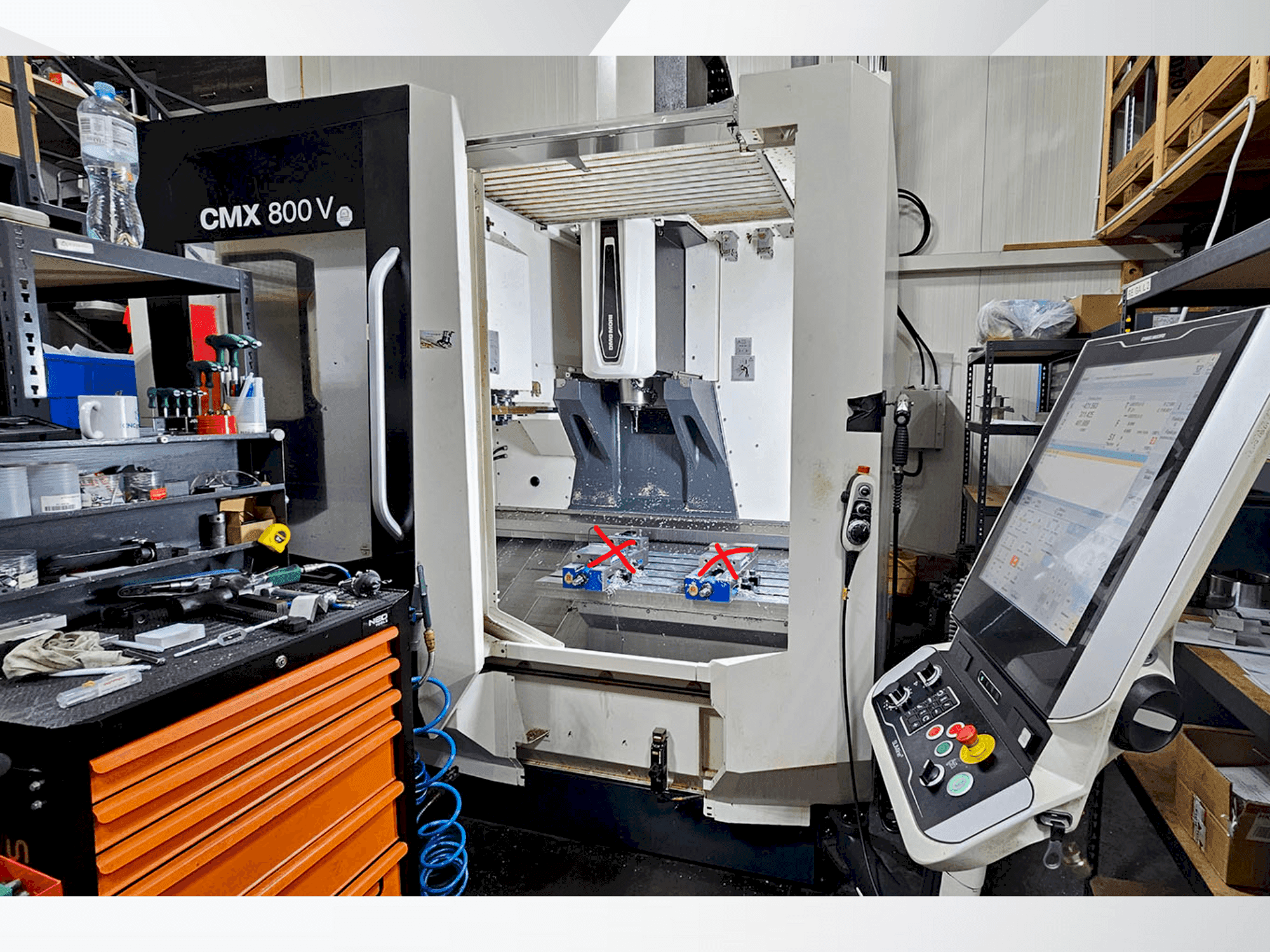 Вид станка DMG CMX 800V спереди