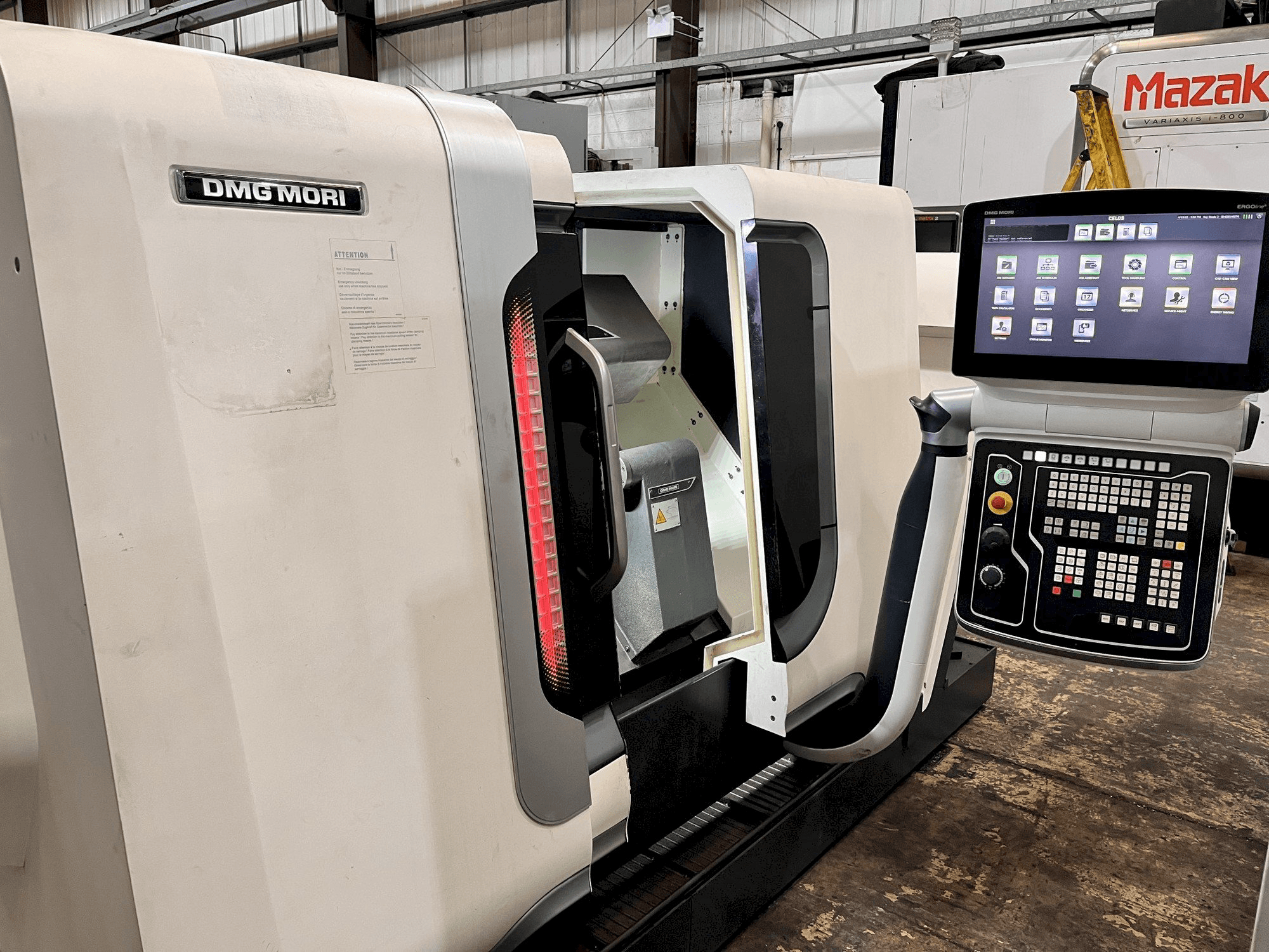 Вид станка DMG CTX ALPHA 300 спереди