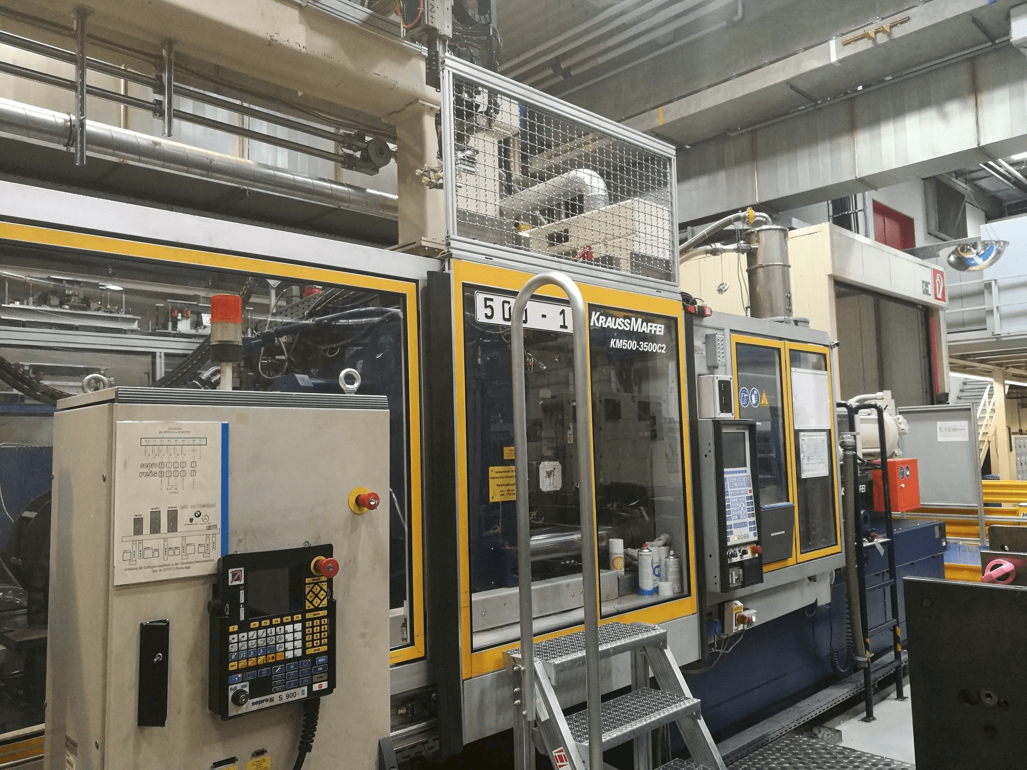 Front view of Krauss Maffei 500-3500 C2 machine