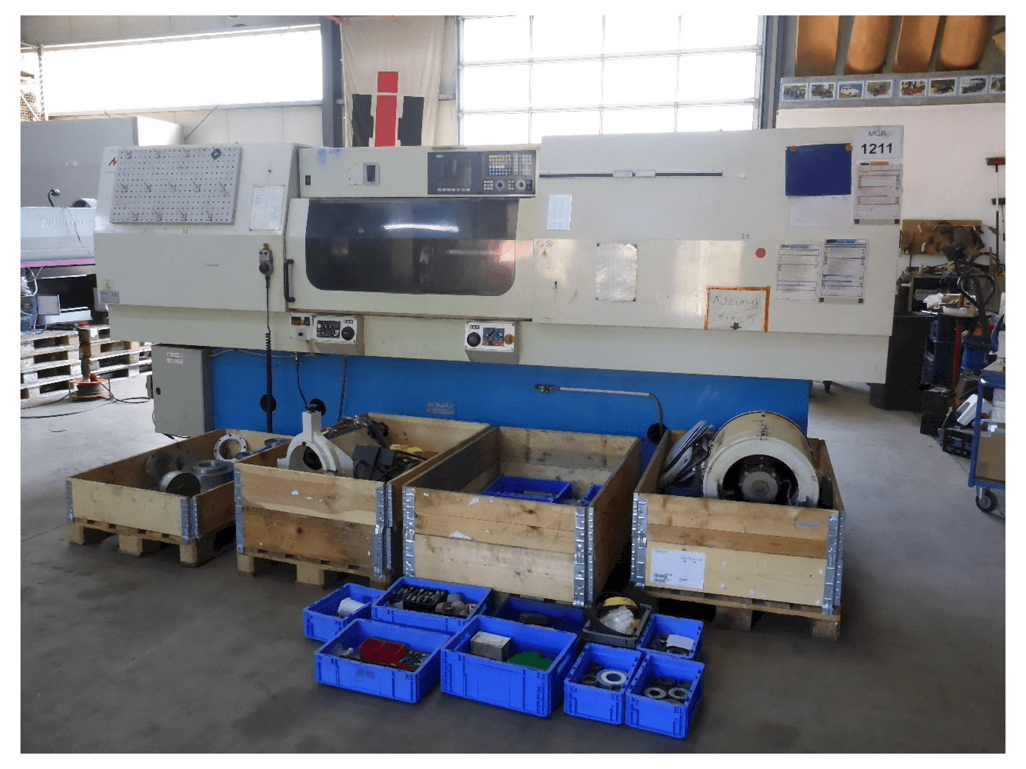 Вид станка MORARA Heavy Quick I/E 1000 CNC спереди