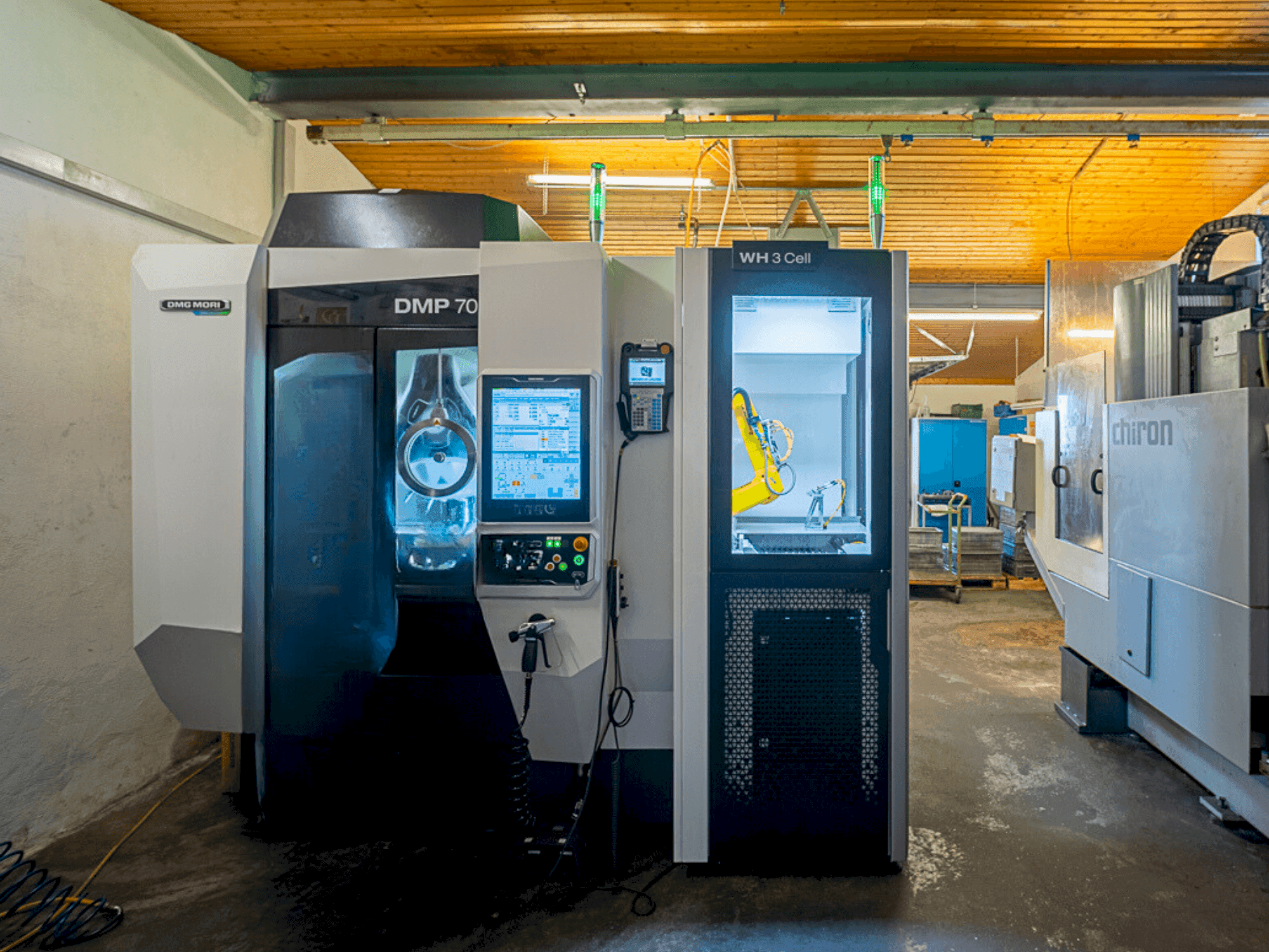 Вид станка DMG MORI DMP 70 with WH3 спереди