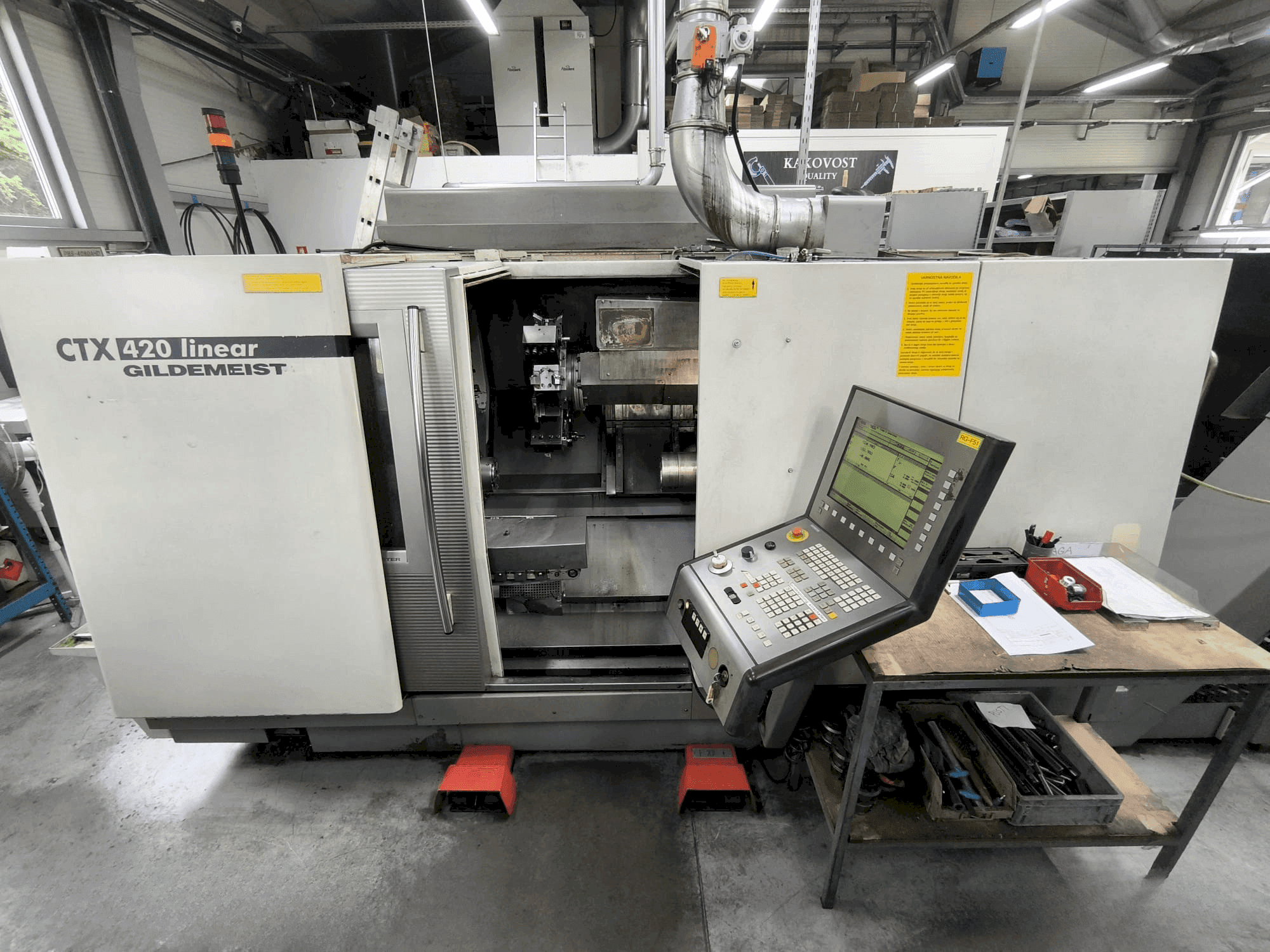 Вид станка Gildemeister GILDEMEISTER CTX 420 linear спереди