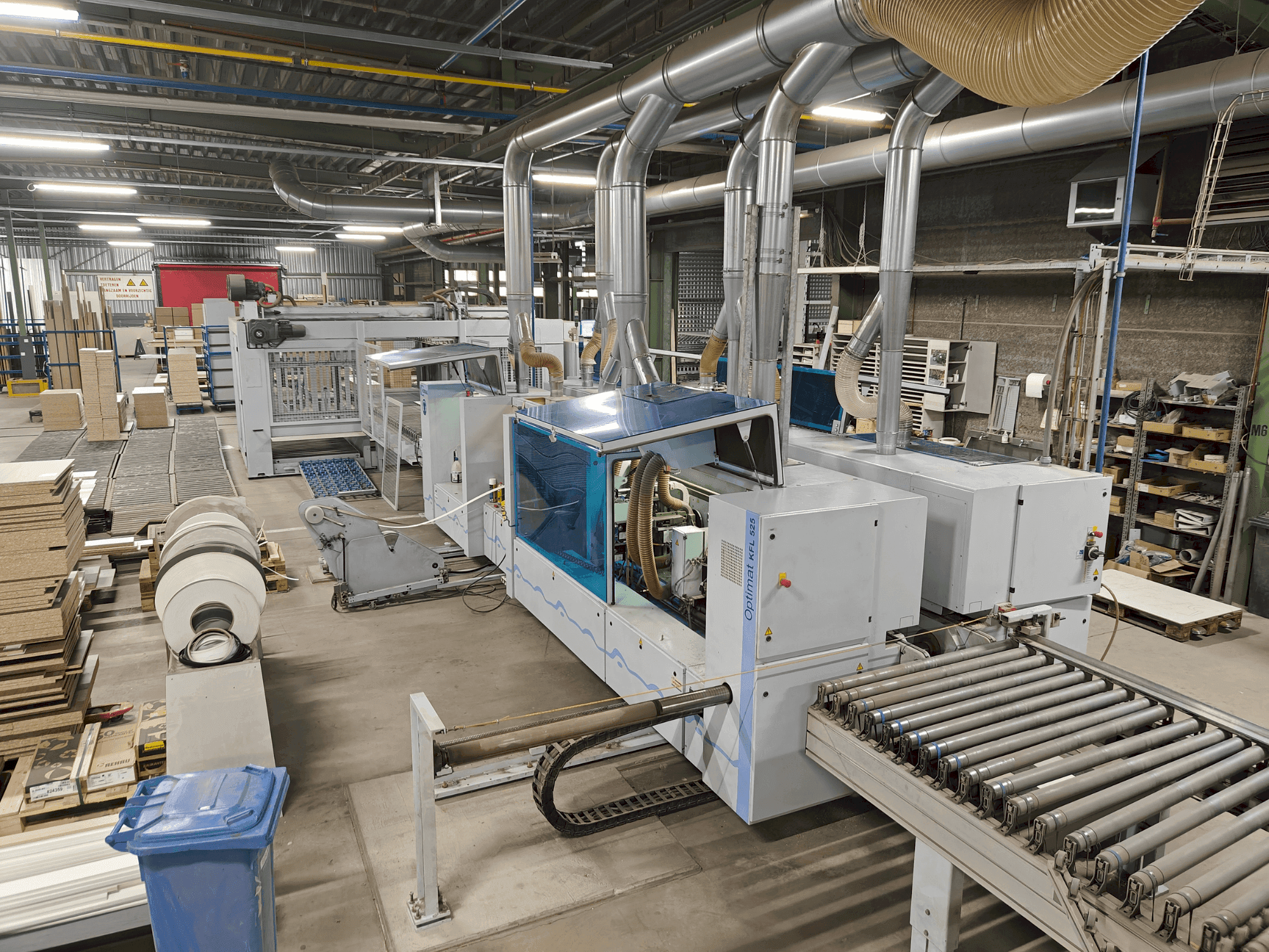 Вид станка HOMAG Edgebanding line спереди