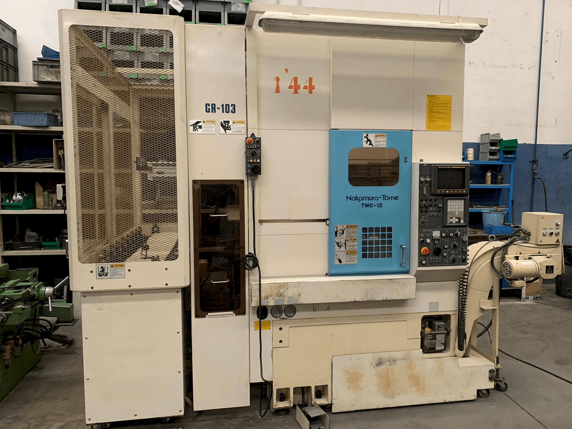 Front view of NAKAMURA-TOME TMC 12 machine