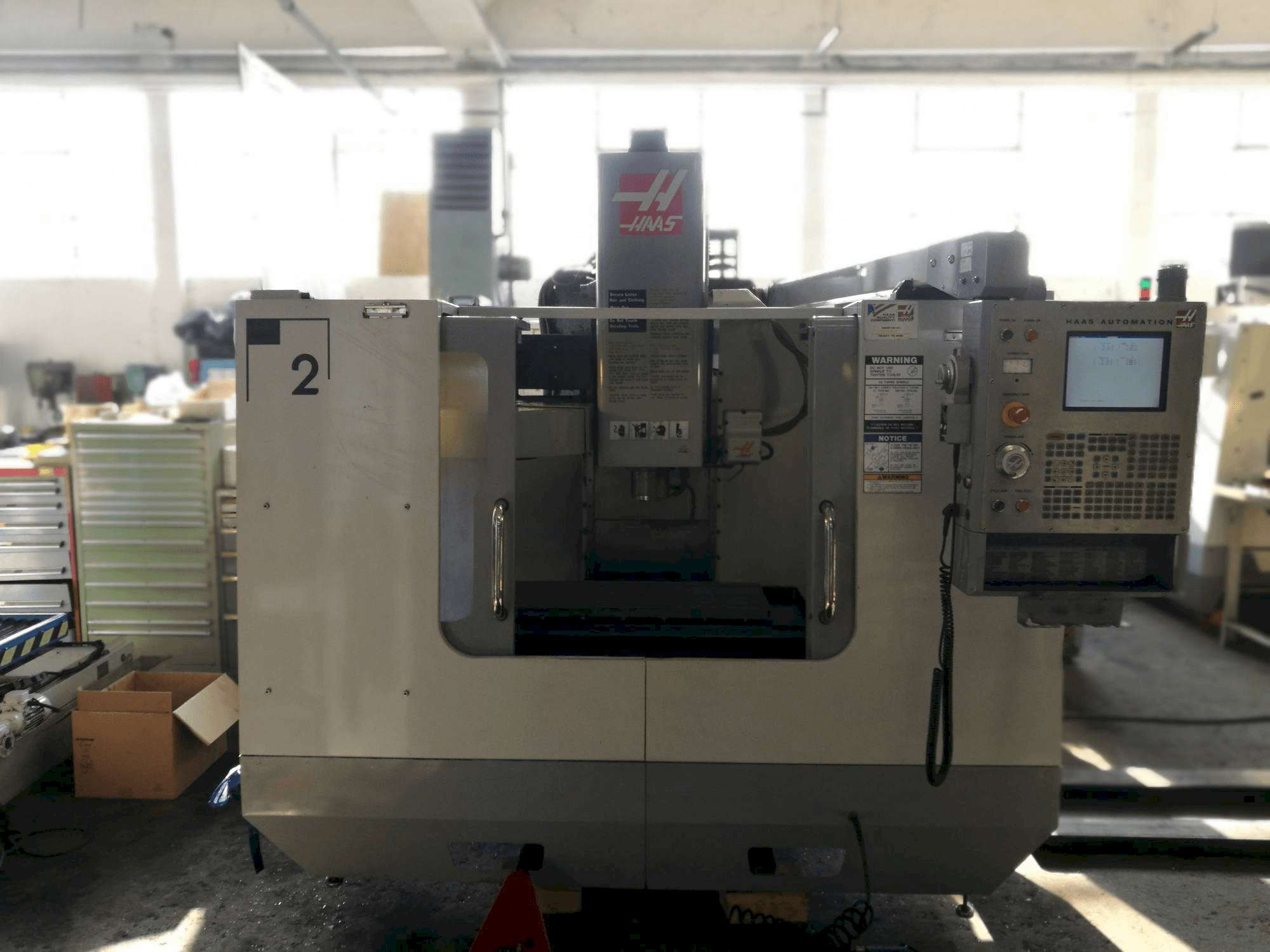 Front view of HAAS VF-2BHE machine