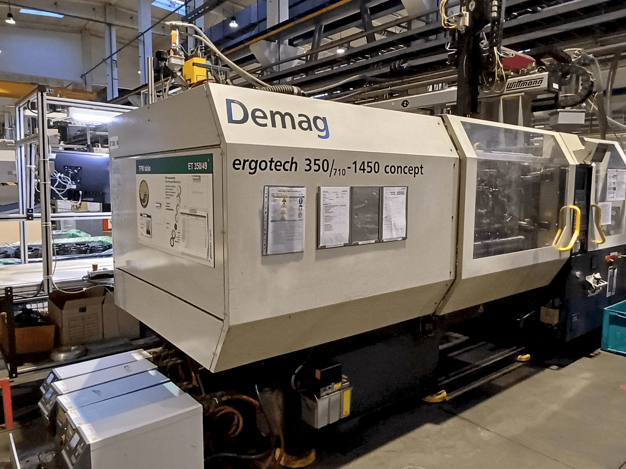 Вид станка SUMITOMO SHI DEMAG Ergotech 350 Concept спереди