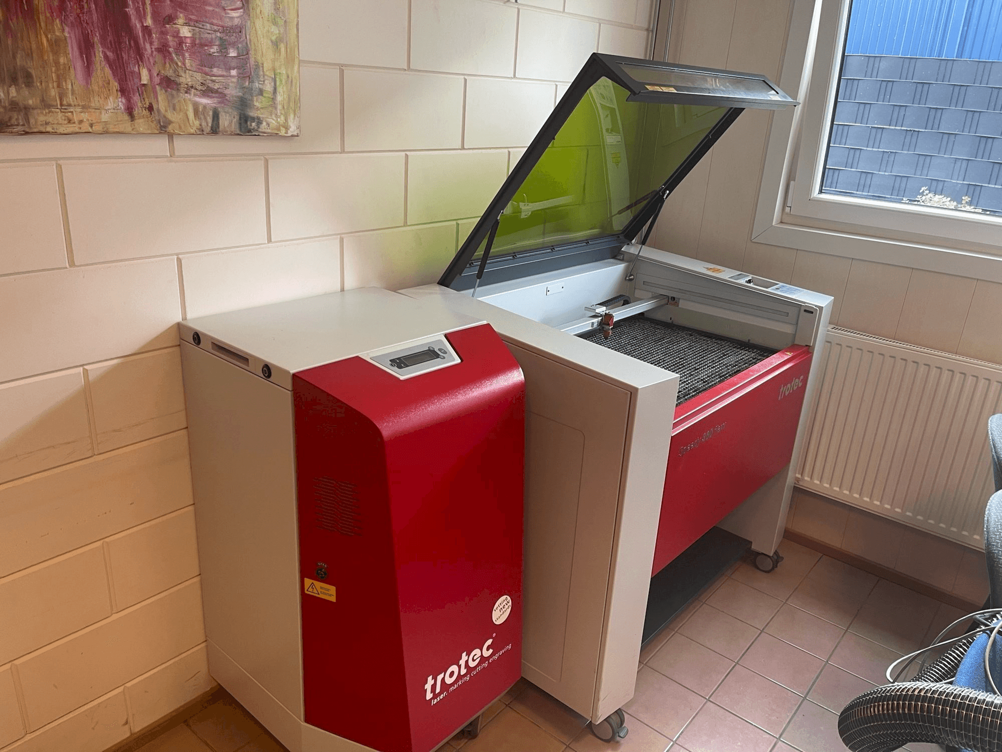 Вид станка Trotec Speedy 360 flexx спереди