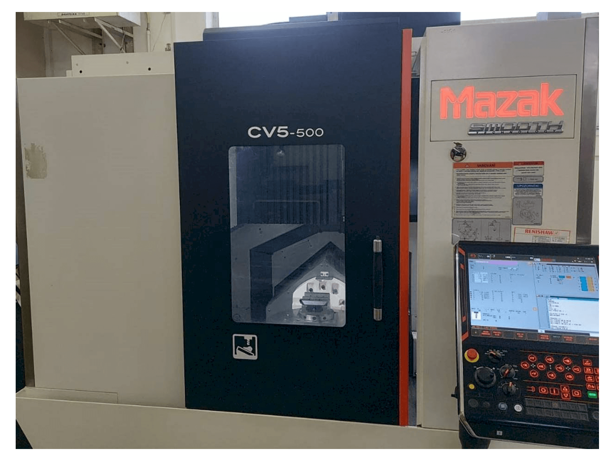Вид станка Mazak CV5-500 спереди