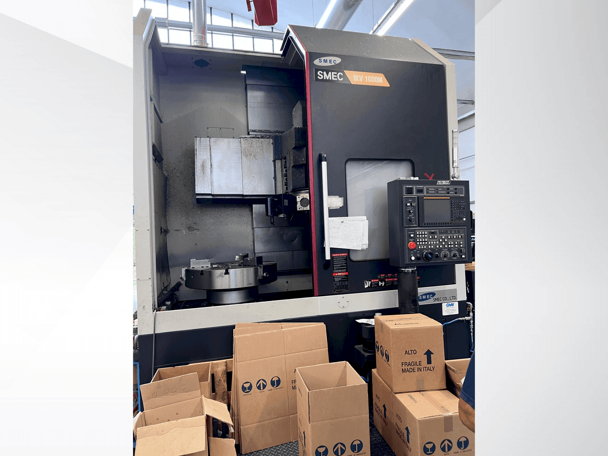 Вид станка SMEC SLV1000M спереди