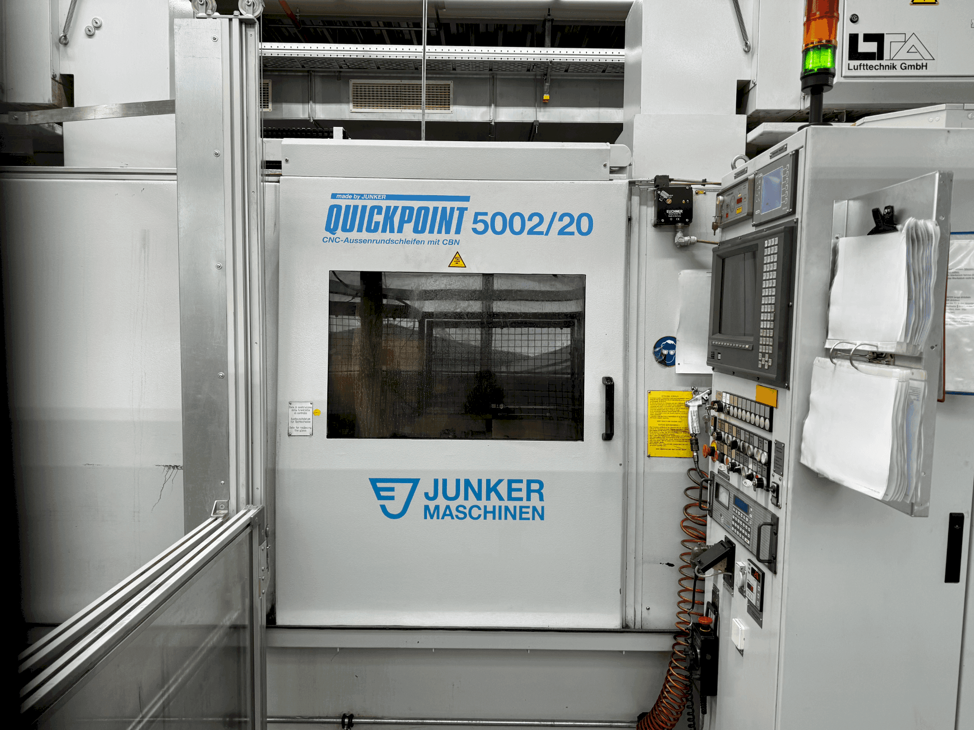 Вид станка JUNKER Quickpoint 5002/20 спереди