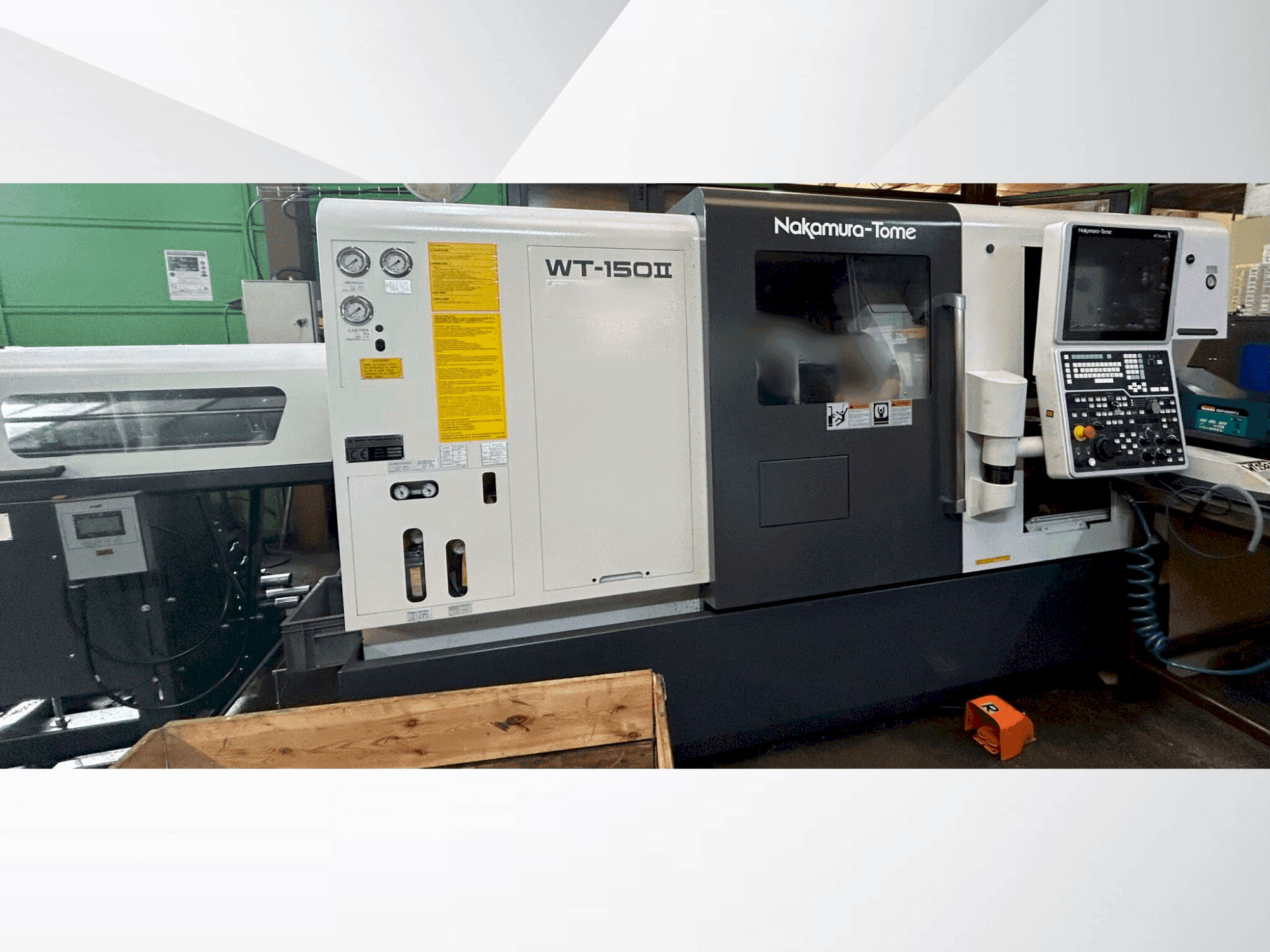 Вид станка NAKAMURA-TOME WT 150 спереди