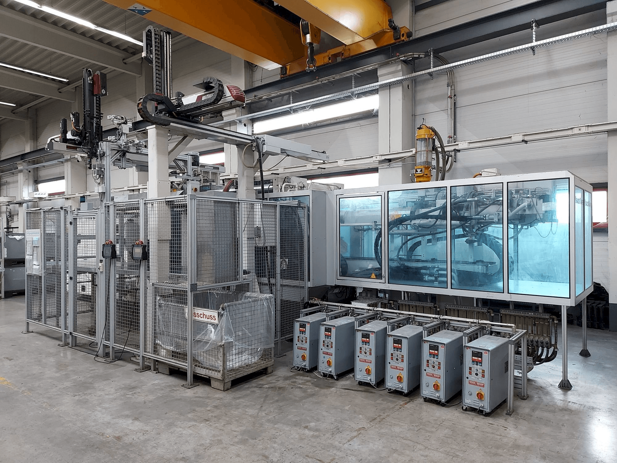 Front view of Krauss Maffei 650 Tandem machine