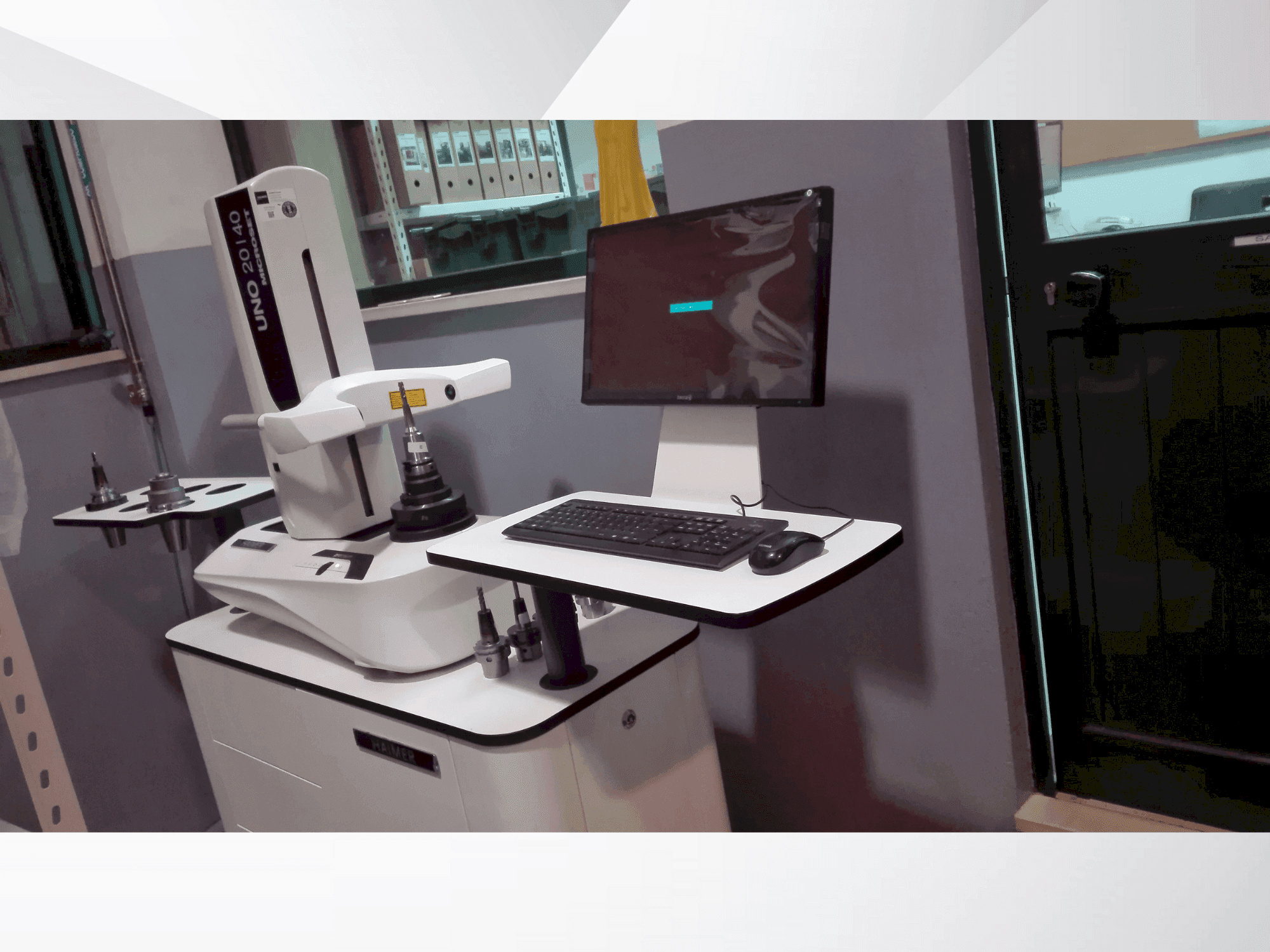 Вид станка HAIMER UNO 20/40 microset спереди