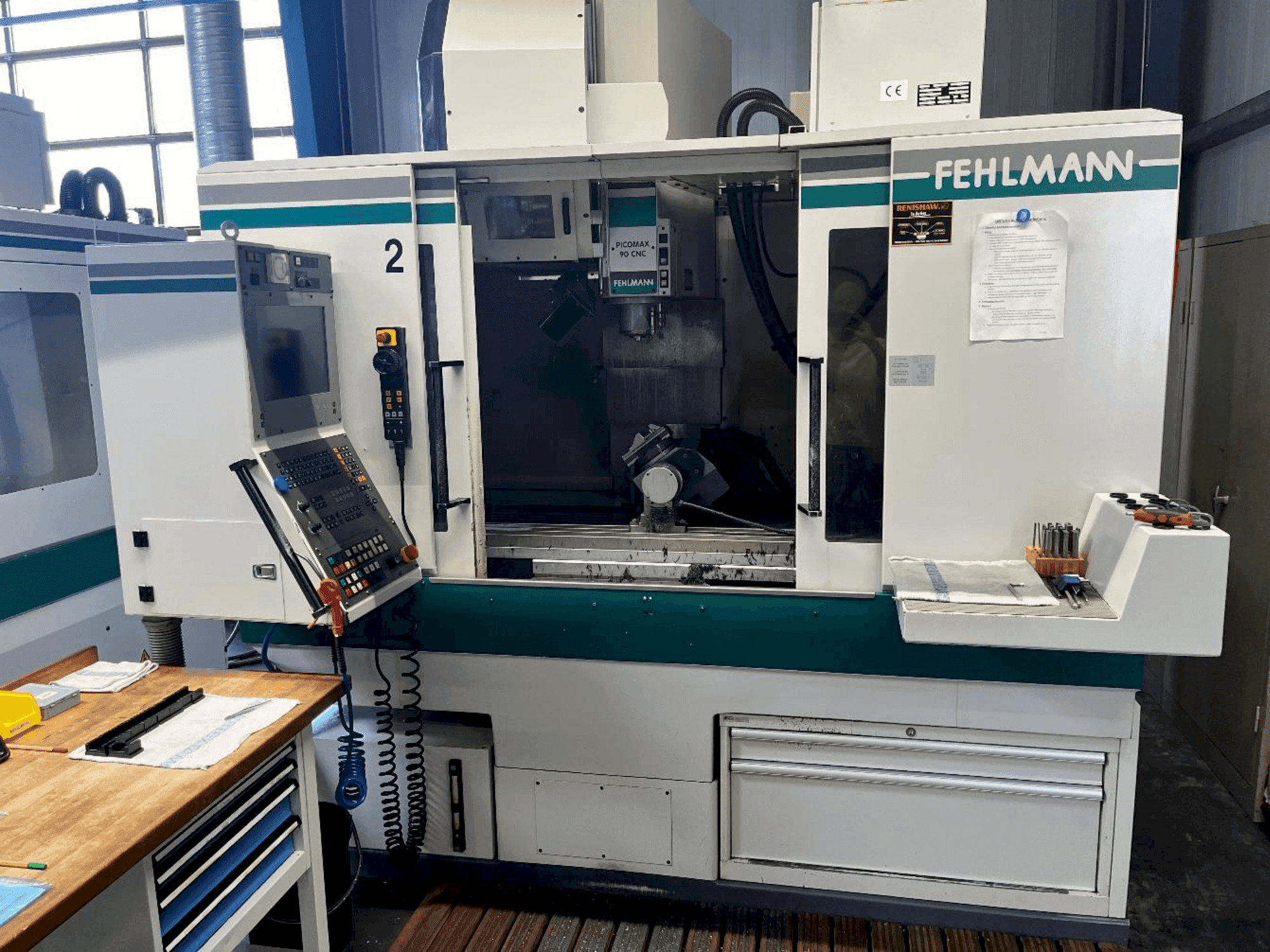 Вид станка FEHLMANN Picomax 90 CNC спереди