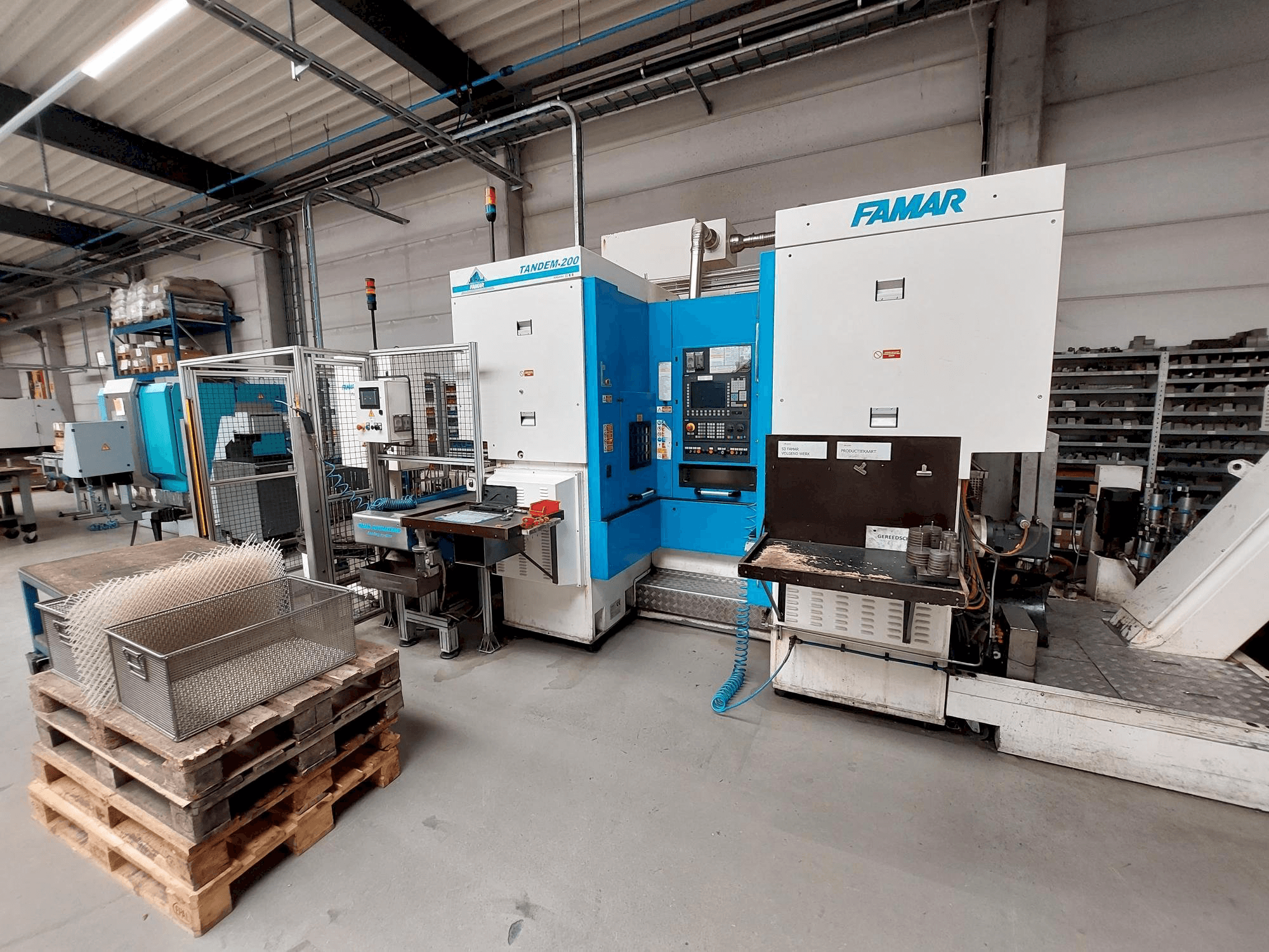 Вид станка Famar Tandem 200 спереди