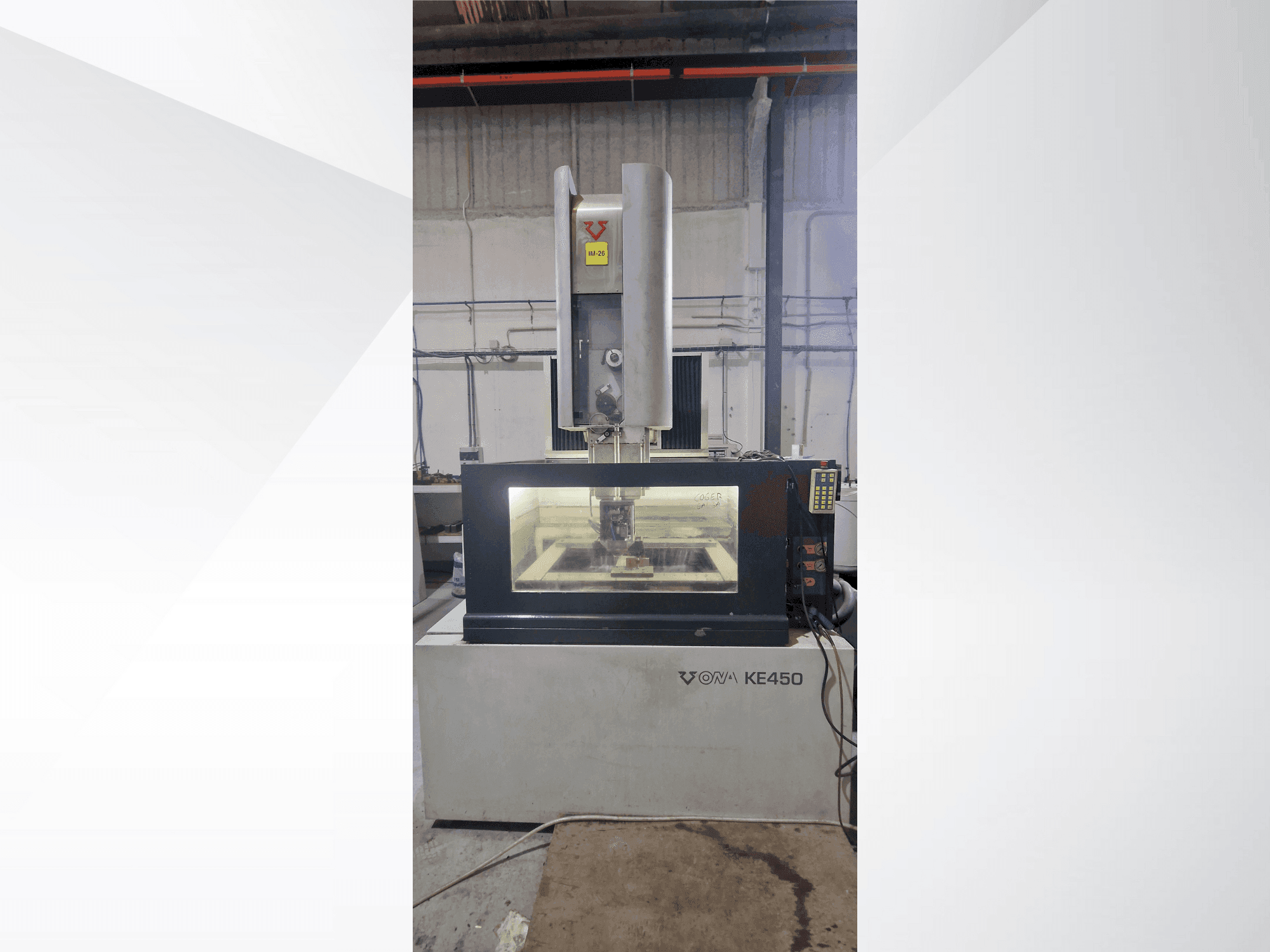 Вид станка ONA KE 450 спереди