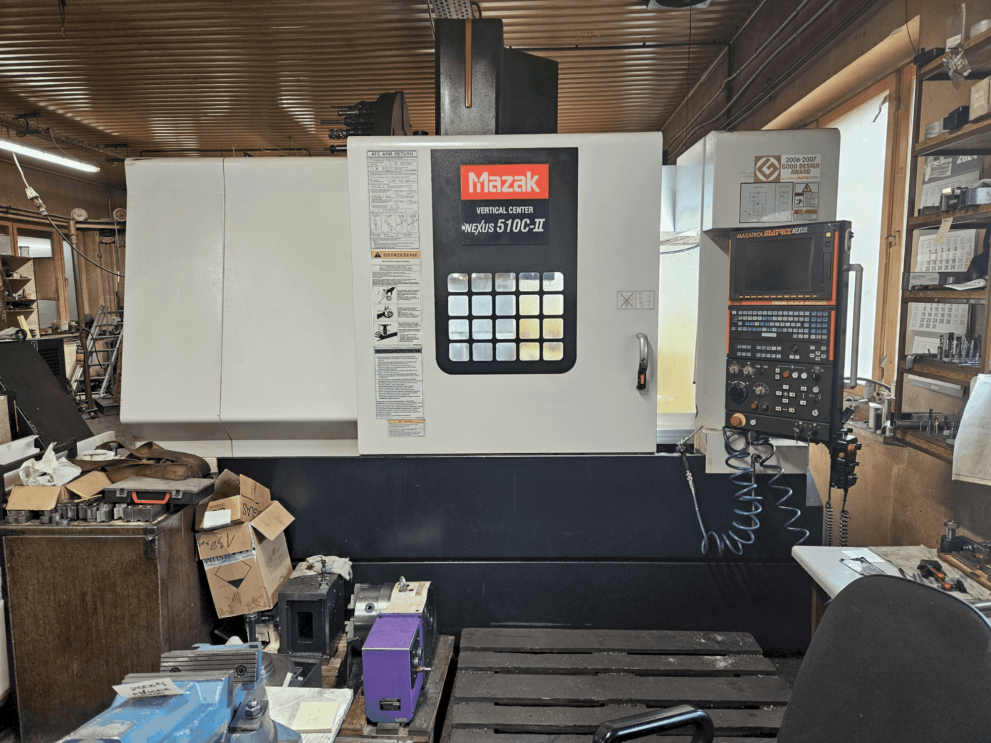 Вид станка Mazak NEXUS VCN 510C-II спереди