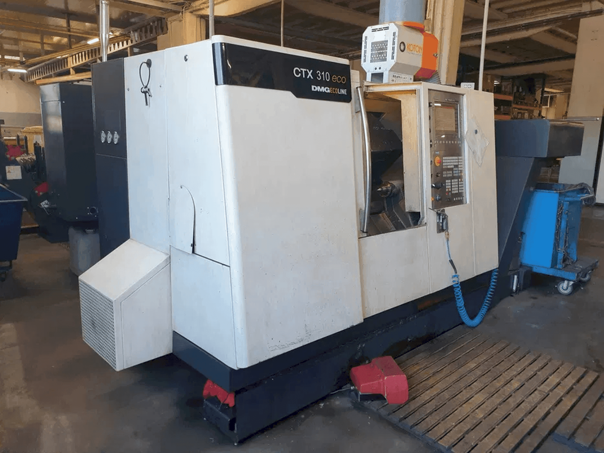 Вид станка DMG CTX 310 eco спереди