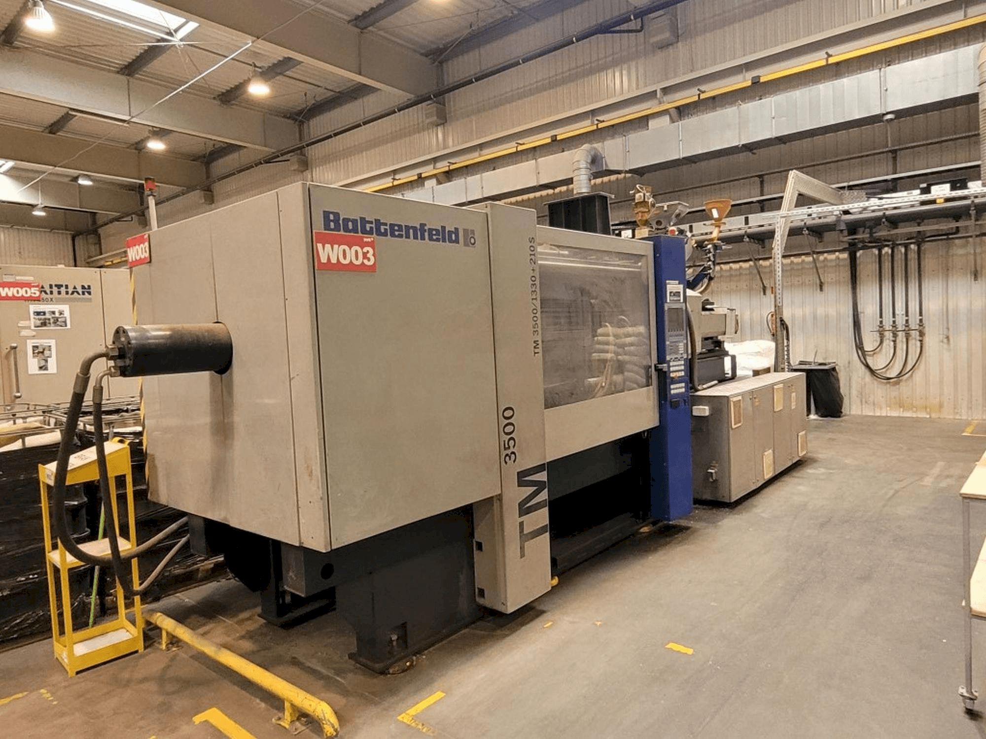 Вид станка Battenfeld TM 3500/1330+210S спереди