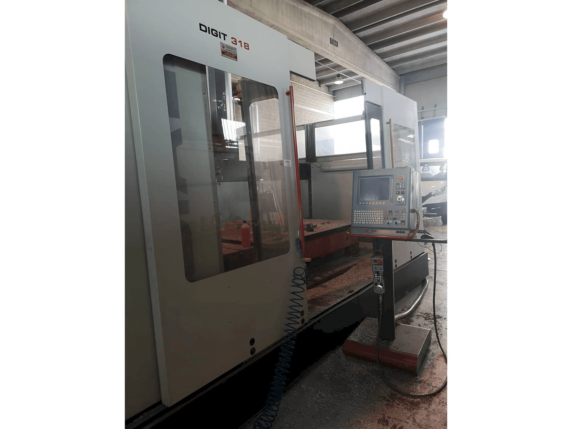 Вид станка с Fidia DIGIT 318 FH правой стороны