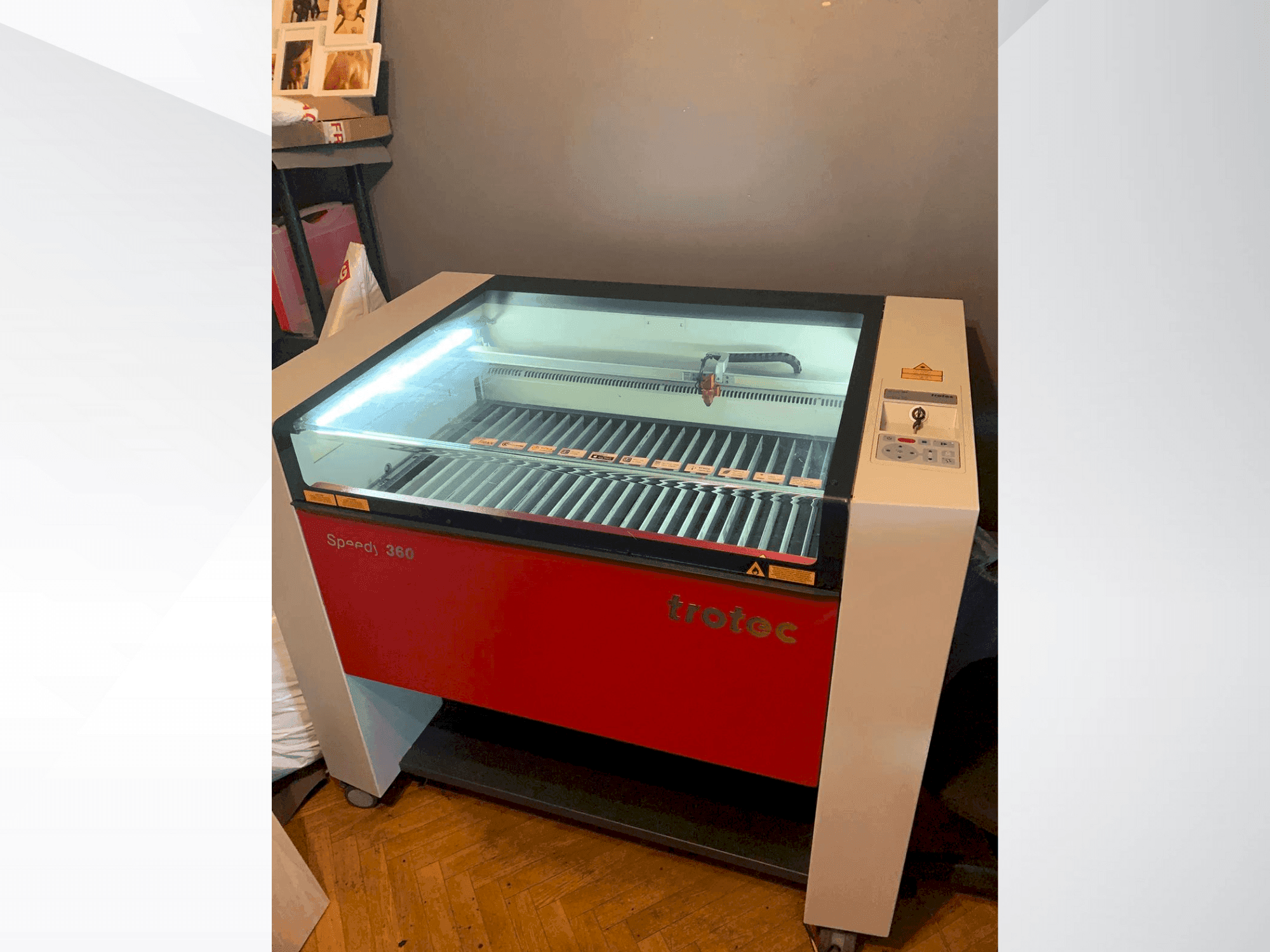 Вид станка Trotec Speedy 360 спереди