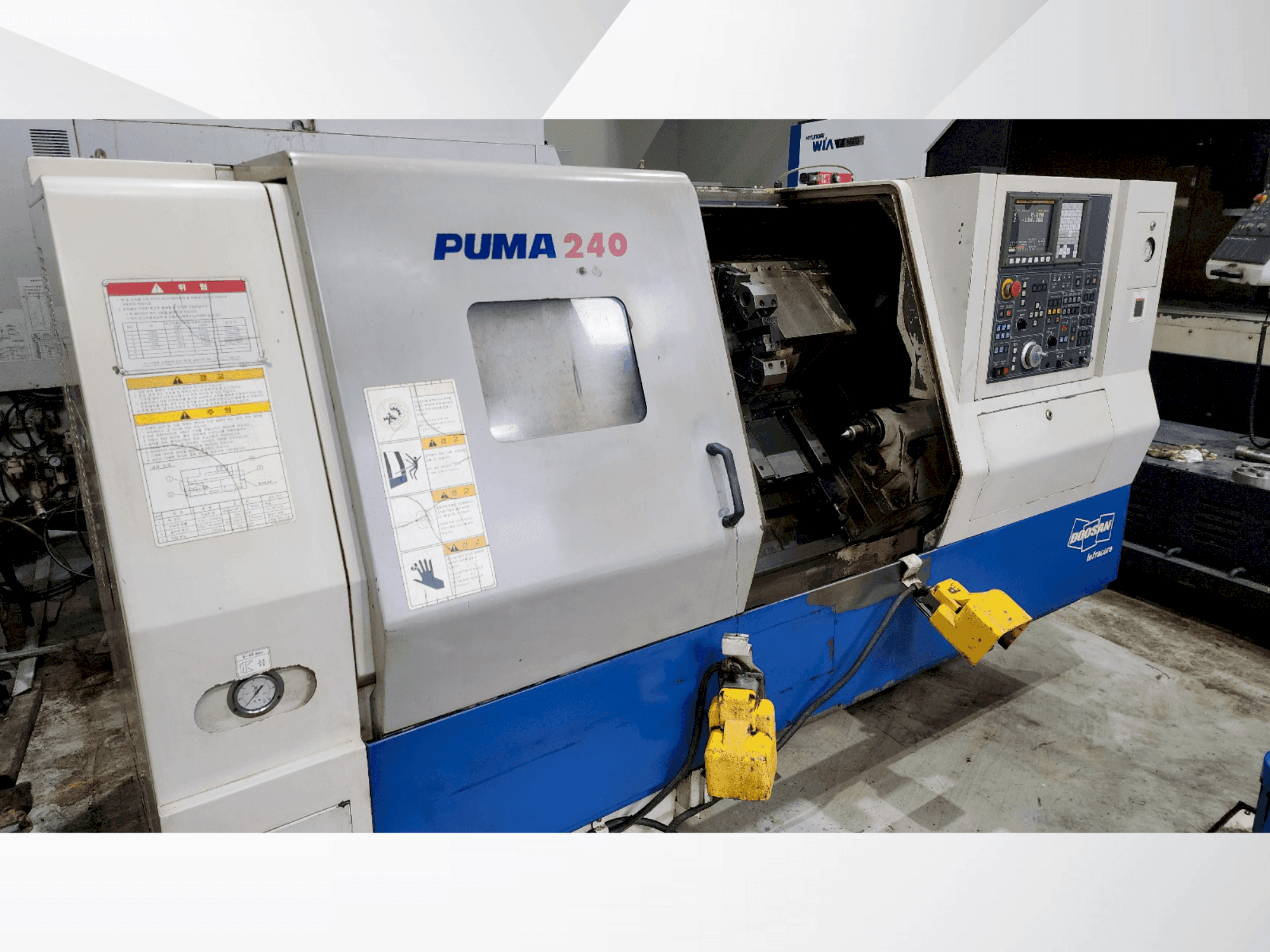 Вид станка DOOSAN PUMA 240B спереди