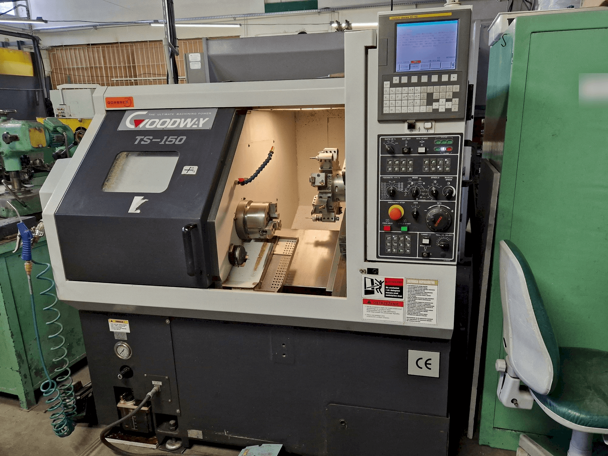 Вид станка Goodway TS-150M спереди